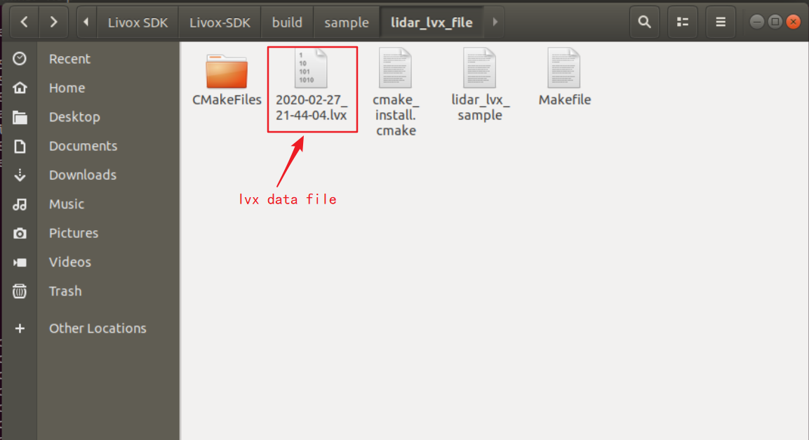 Save lvx data by Livox-SDK 3